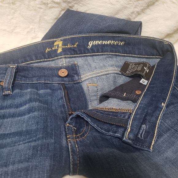 7FAM Sz 28 Gwenevere Skinny Jeans - Picture 12 of 14